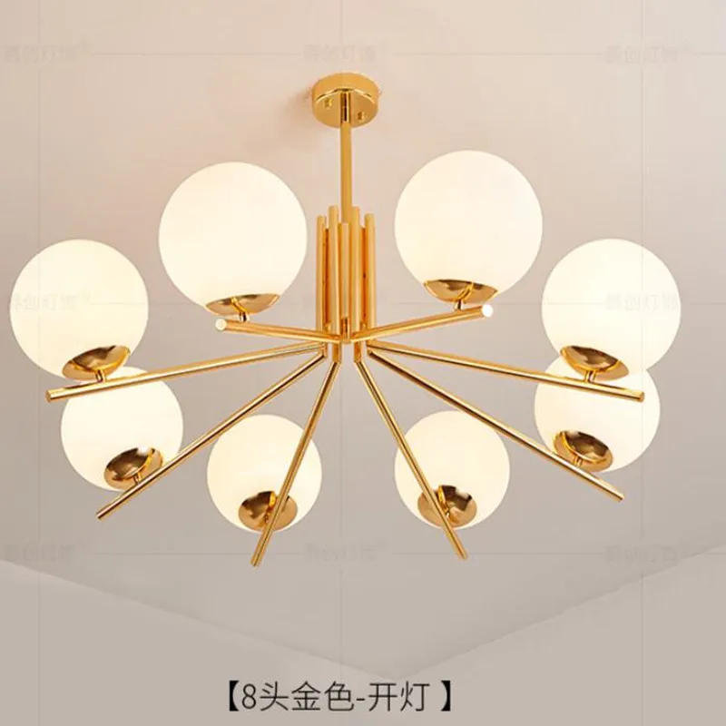

Modern Nordic Globes LED Chandelier Plate Gold Living Room Chandelier Lighting Lustre E27 Pendant Chandelier Indoor Lighting