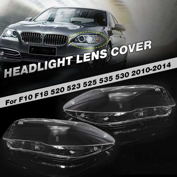 

Car Front Headlight head light lamp Lens Cover for BMW-5 Series F10 F18 520 523 525 535 530 2010-2014 Right