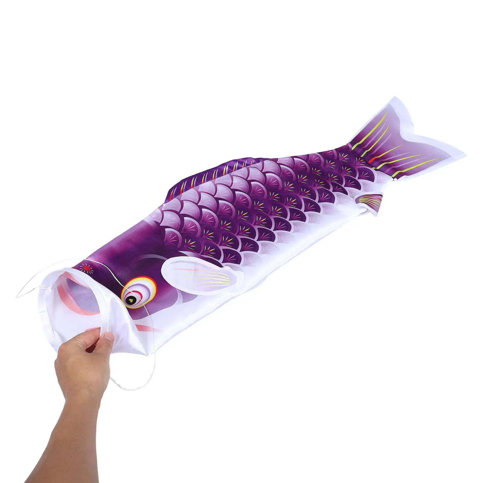 Japanese Carp Windsock Fish Flag Outdoor Hanging Decorative Windsock Garden Patio Yard Traditional Festival Celebration