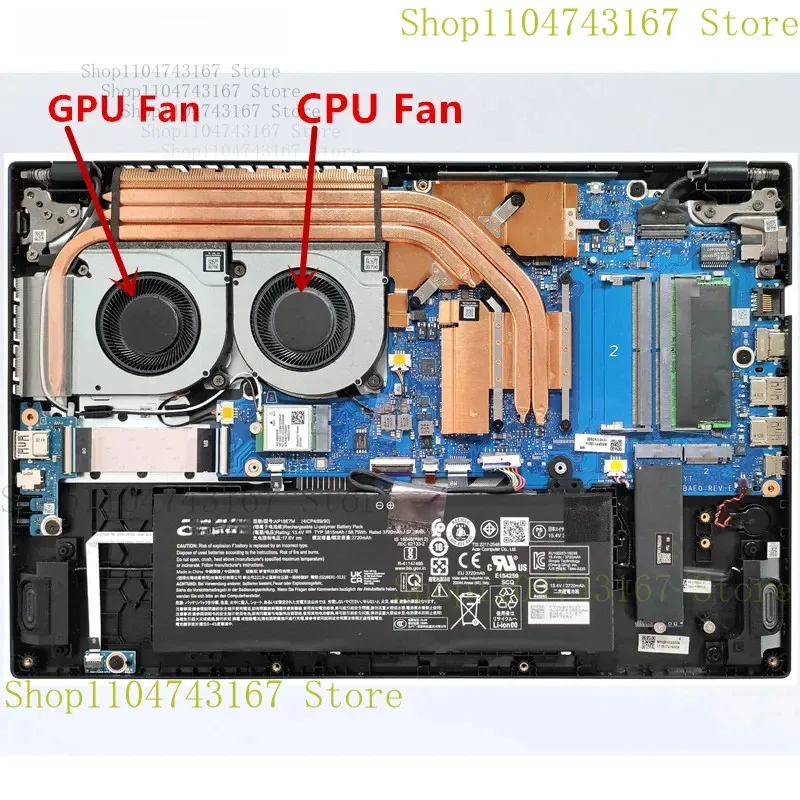 جديد الأصلي محمول وحدة المعالجة المركزية GPU مروحة التبريد لشركة أيسر نيترو V 15 ANV15-41 ANV15-51 أسباير ثلاثية الأبعاد A3D15-71GM FSOS FSWR 12 فولت 1A #6