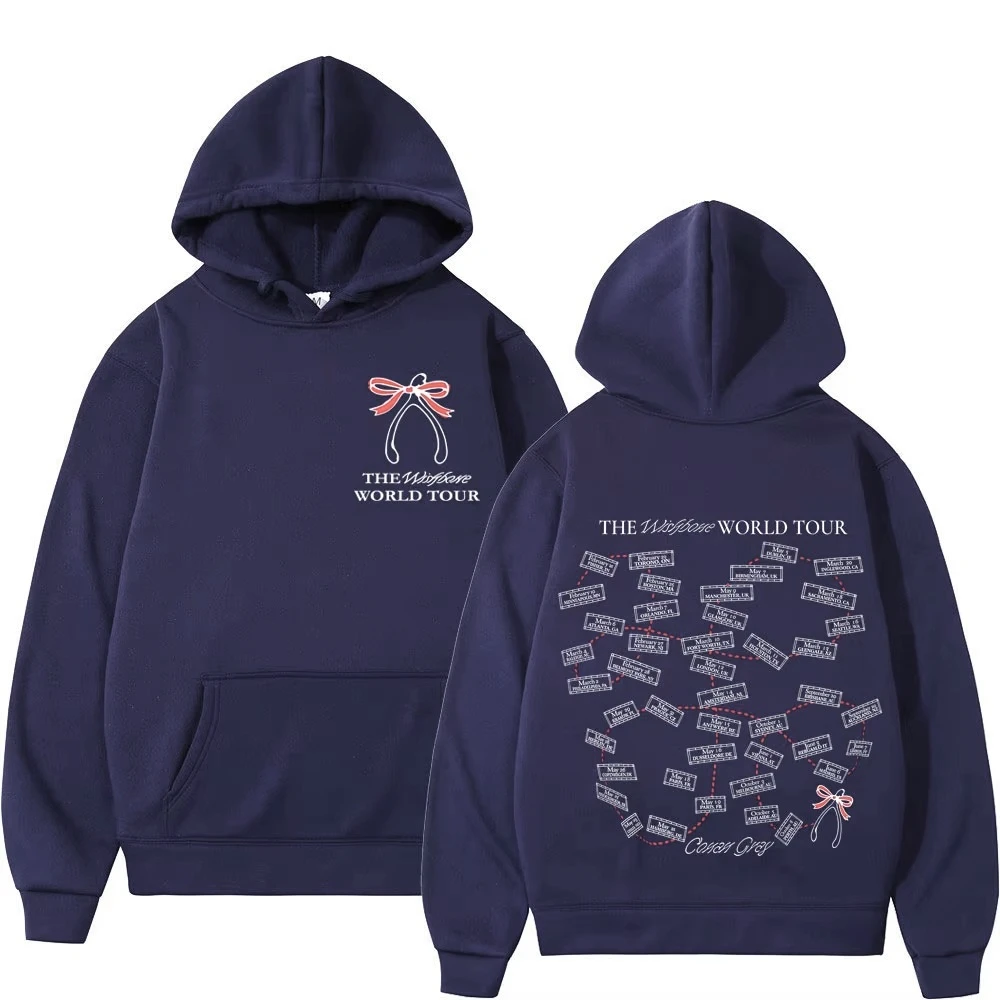Conan Gray Wishbone World Tour 2026 Print Hoodie Men Women's Fashion Pullover Loose Casual Hip-hop Winter Fleece Hipster Hoodie