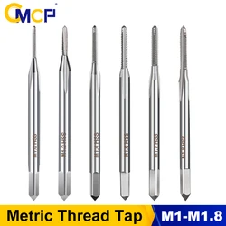 Grifo métrico CMCP, 1 unidad, HSS 6542, grifo de rosca M1 M1.2 M1.4 M1.6 M1.7 M1.8, Mini broca, máquina de flauta recta, grifo de tornillo