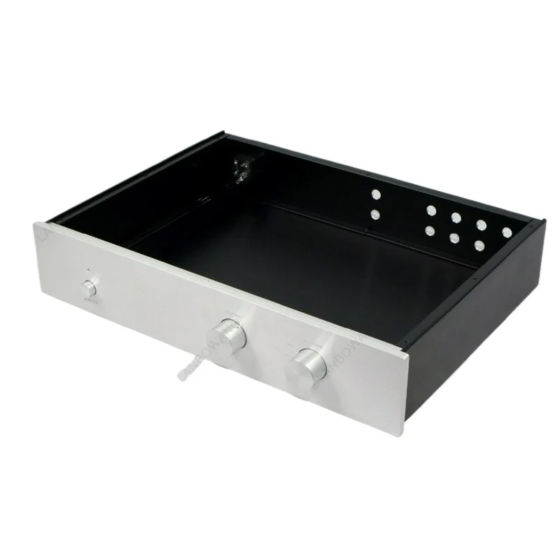 4308 All Aluminum Preamp Chassis DIY Amplifier Case Drillable Panel Hifi Audio Enclosure For Power Amp Speaker Assembly