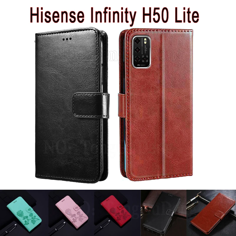 Leather Cover For Hisense Infinity H50 Lite Case Etui Flip Wallet Stand Funda Book On Infinity H50Lite Case Phone Hoesje Coque