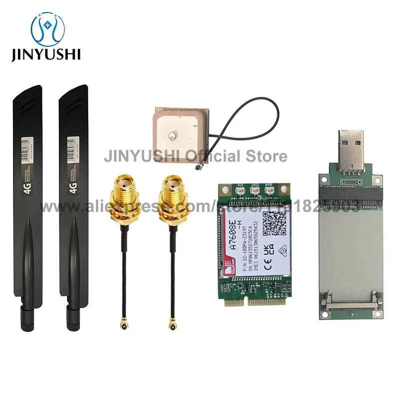 SIMCom A7608E-H TABE MINI PCIE CAT4 4G LTE, modul pendukung GPS pengganti SIM5320E SIM5360E series SIM7600E