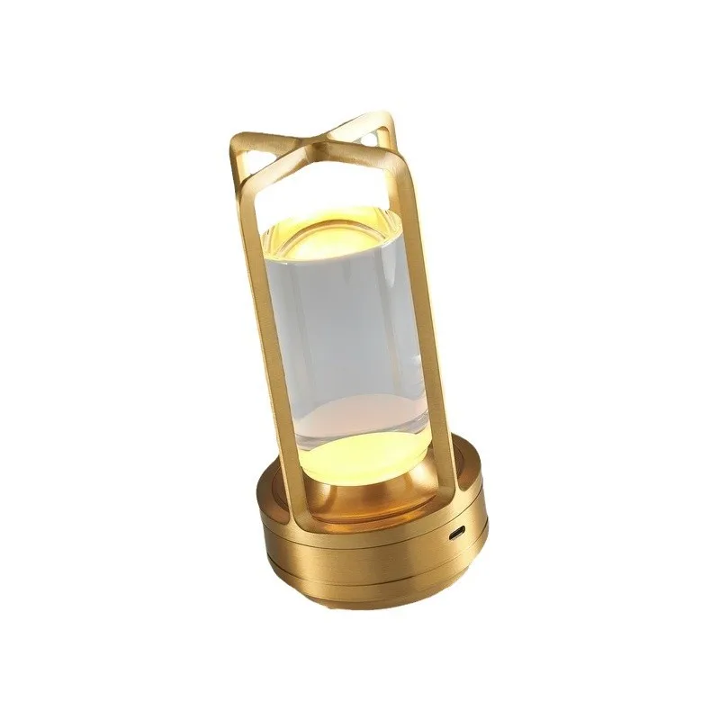 LED Creative Desk Lamp Smart Bedroom Ambient Light Bedside High-end Night Light Charging Camping Night Light