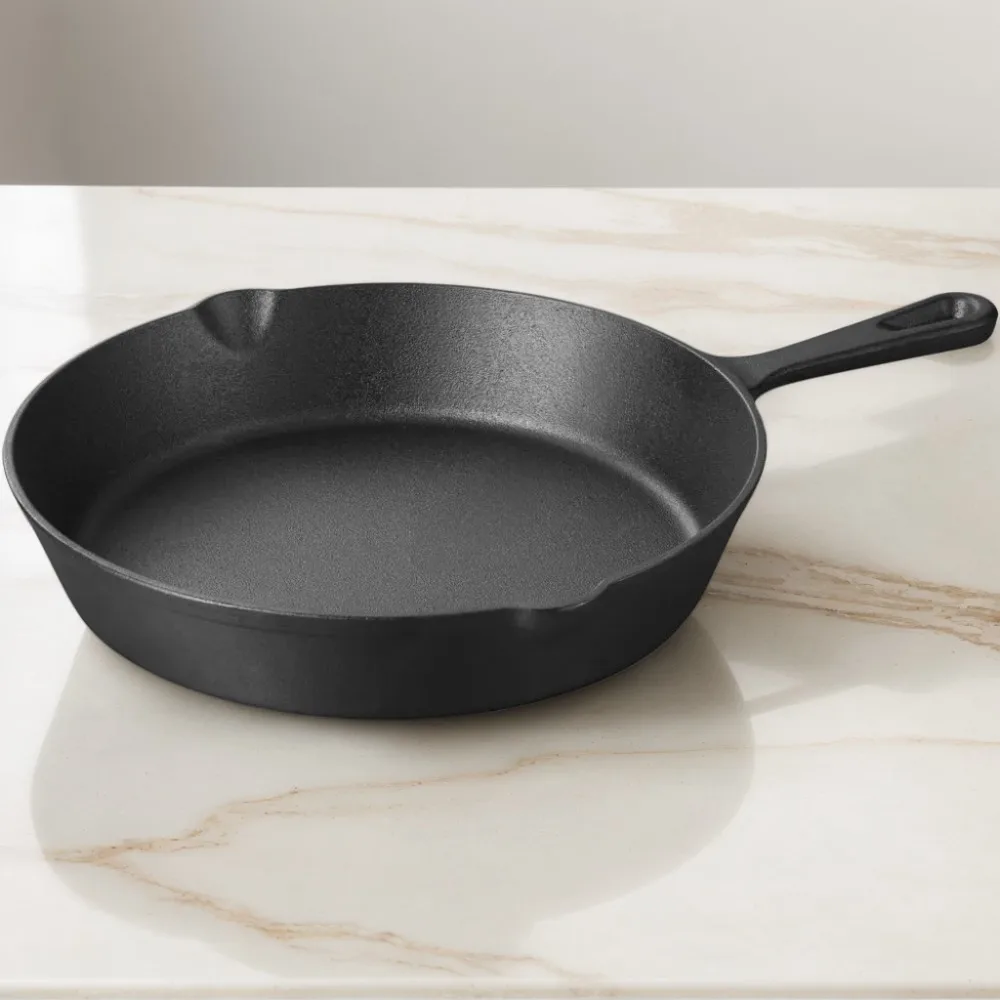 

Non Stick Frying Pans Cast Iron Skillets Griddle Egg Pan Round Suitable for Indoor Outdoor Stove Grill Household Kitchen Tools