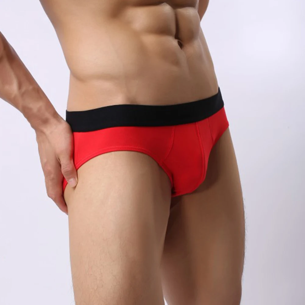 

Sexy Mens U-Convex Briefs Underwear Breathe Cotton Bikini Bottom Brief Underpants Lightweight Comfortable Underclothes