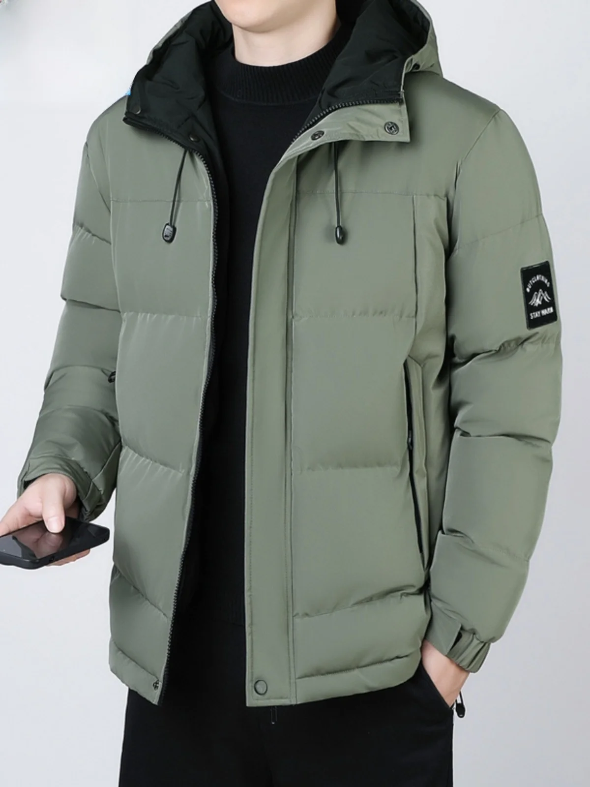 

Мужская зимняя хлопковая куртка Paul: модная, свободная, с капюшоном, для молодежи, утепленная, теплая, из хлопка и полиэфирного волокна