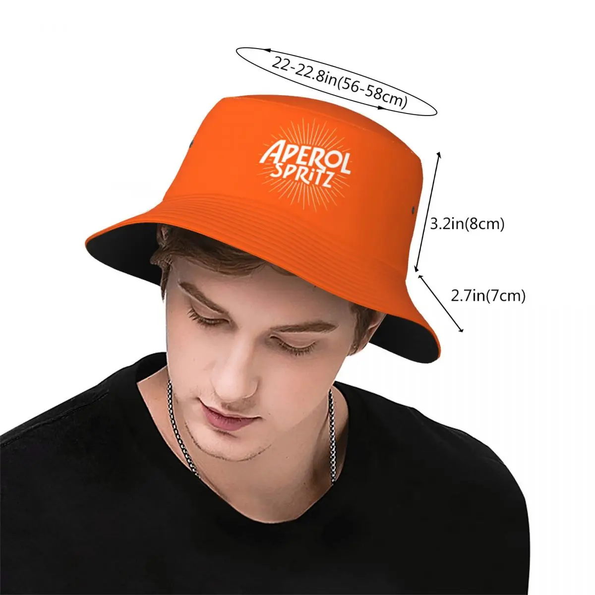 Vacation Getaway Headwear Cocktail Alcohol Drink Bar Merchandise Bucket Hats Sun Hat  Aperols Spritz Ispoti Lightweight Fishing