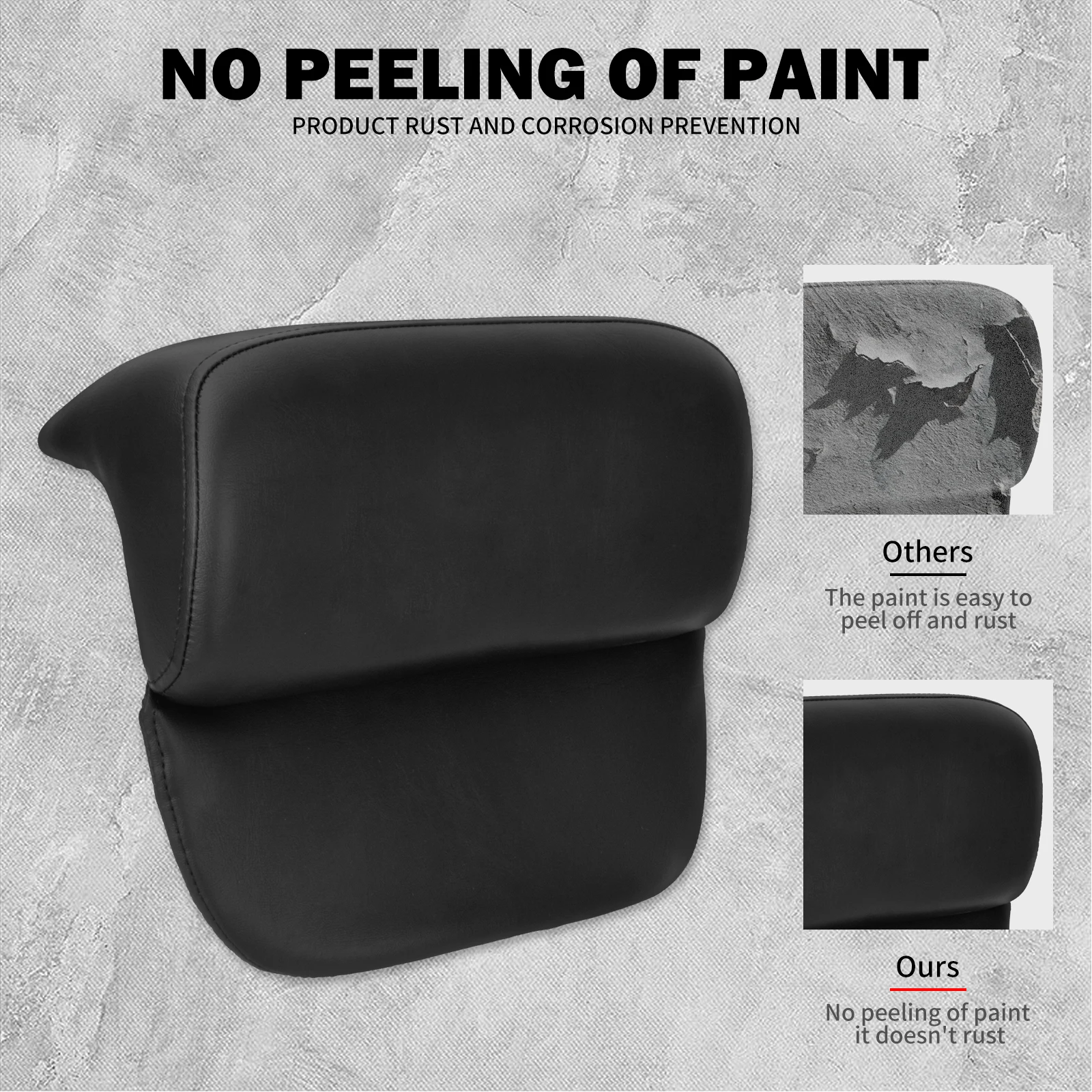 Motorcycle Chopped Razor Trunk Backrest Cushion Pad For Harley Touring Road Street Electra Glide Road King Standard 2014-2025