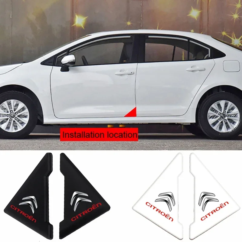 2pcs Car Door Corner Cover Collision Anti-scratch Protector for Citroen C1 C4 C3 C5 DS3 DS5 DS4 Berlingo Jumper  Elysee Cactus