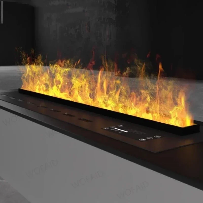 Lareiras e fogões elétricos decorativos com imitação de fogo 5 anos de garantia 3d automatizando vapor elétrico lareira de chama falsa