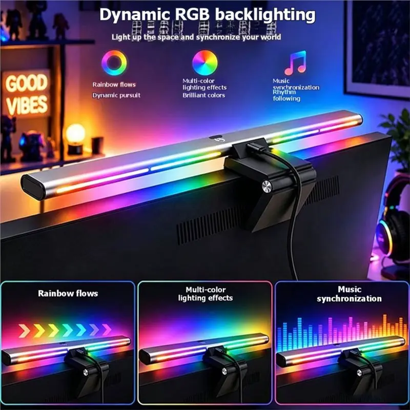 T19C Monitor Light Bar Gesture Sensor Screen Hanging Lamp Computer Monitor Light Bar For Reading Room Decoration Desk