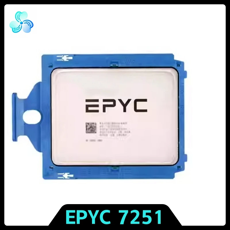 EPYC 7251 CPU 2.1GHz 8-Cores 16-Thread 32MB 120W LGA-4094 Official Unlocked Server CPU Processor Socket SP3 EPYC7251 Naples