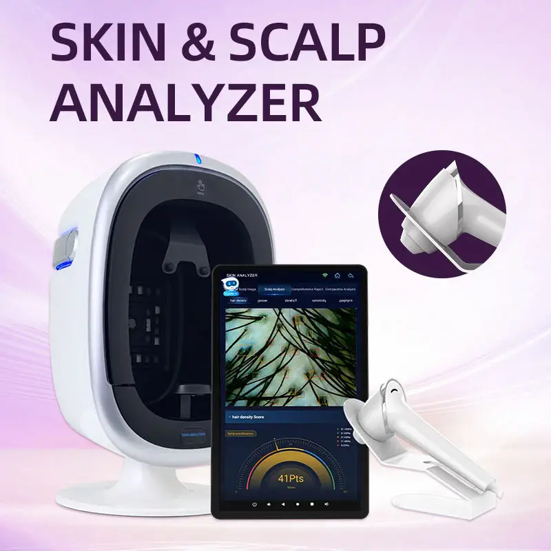 Smart 3D Face Digital Wrinkle Pigmentation Precision Scalp Skin Analysis Professional AI Diagnosis Driven Salon