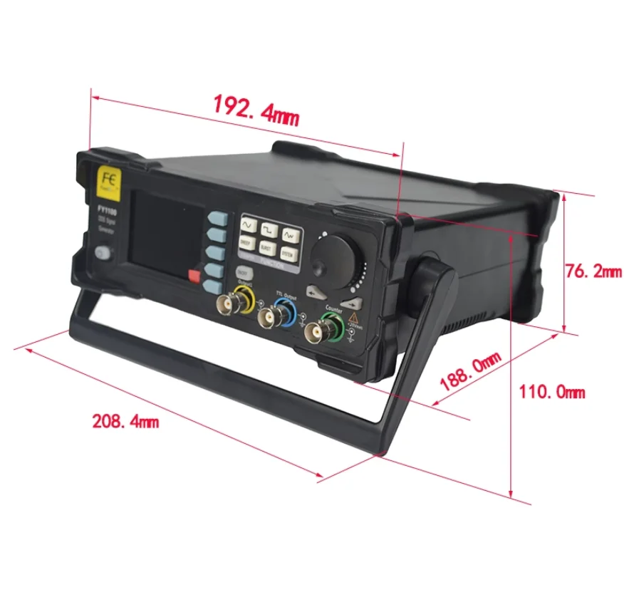 FY1100-5M Single Channel Signal Generator DDS Signal and TTL Level Output Waveform Pulse Function Frequency Meter Signal Source