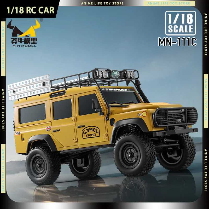 

2026 MN Model 1/18 MN111C Land Rover Defender RC 4WD Crawler Car Full Scale Simulation Off Road Vehicle MN-111C For Boy Gifts