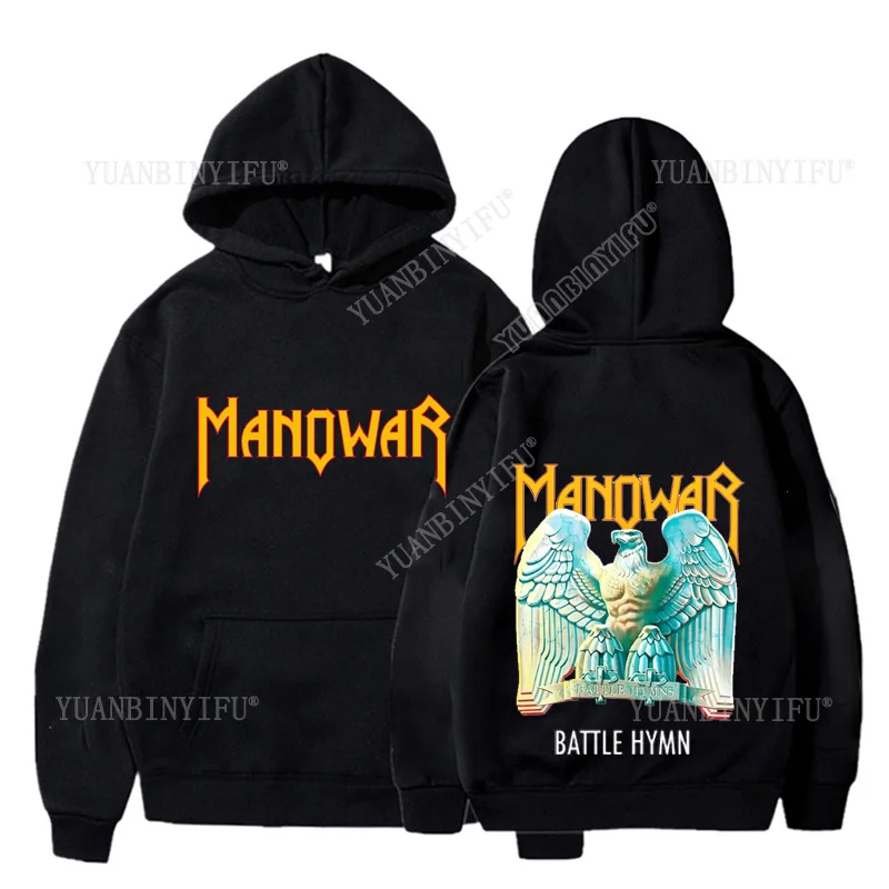 

New Listing Classic Manowar Heavy Metal Rock Singer Printed Unisex Autumn and Winter Hoodies Sportswear Casual Versatile Style
