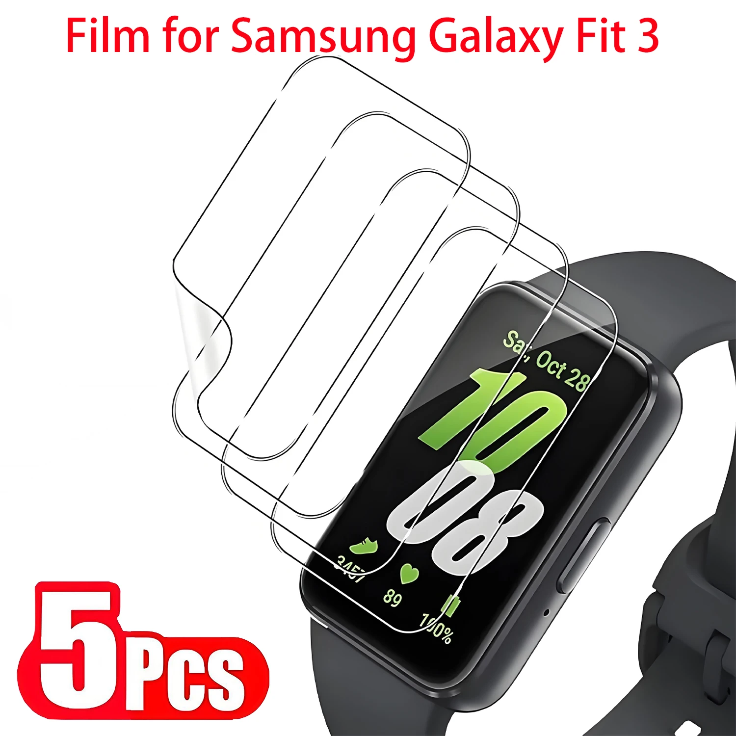 Weiche Hydrogelfolie für Samsung Galaxy Fit 3, kratzfeste HD-Displayschutzfolie für Galaxy Fit3, Schutzfolie, kein Glas