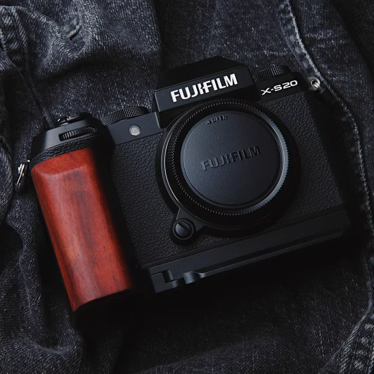

Wooden handle For Fuji XS20 Vertical Quick Release Plate L Plate Quick Release Plate Camera