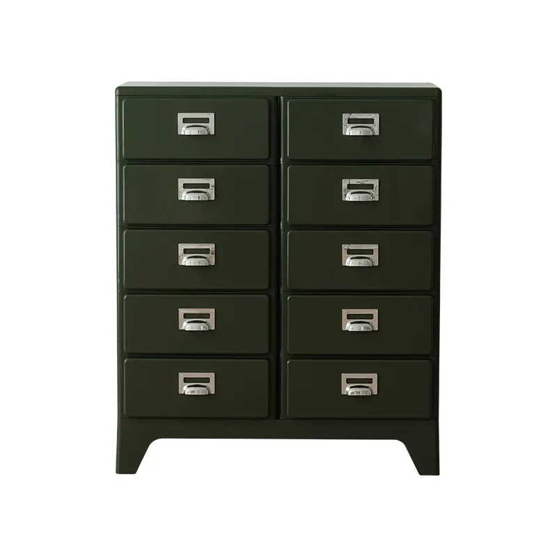 Nordic plastic bedroom shelf Internet celebrity storage chest of drawers decorative cabinet living room sofa sideboard