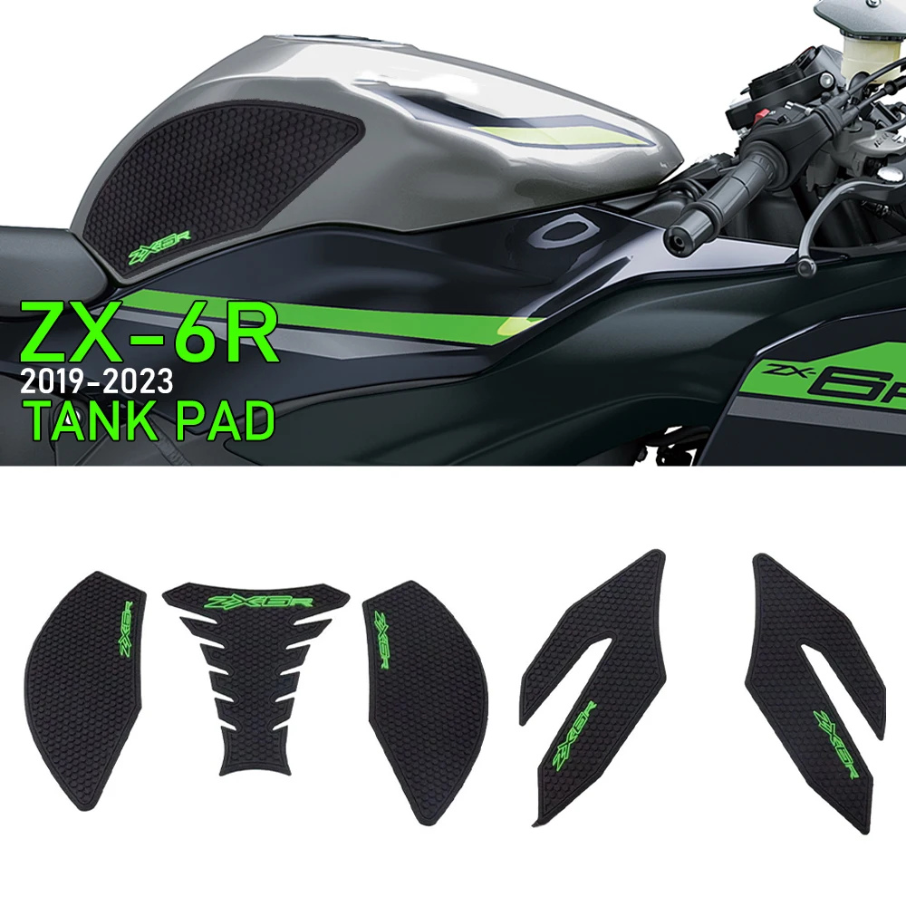 for Kawasaki Ninja ZX6R ZX 6R ZX-6R 2019-2023 Fuel Tank Pad Anti slip Gas Knee Grip Traction Pads Non-slip Protector Stickers