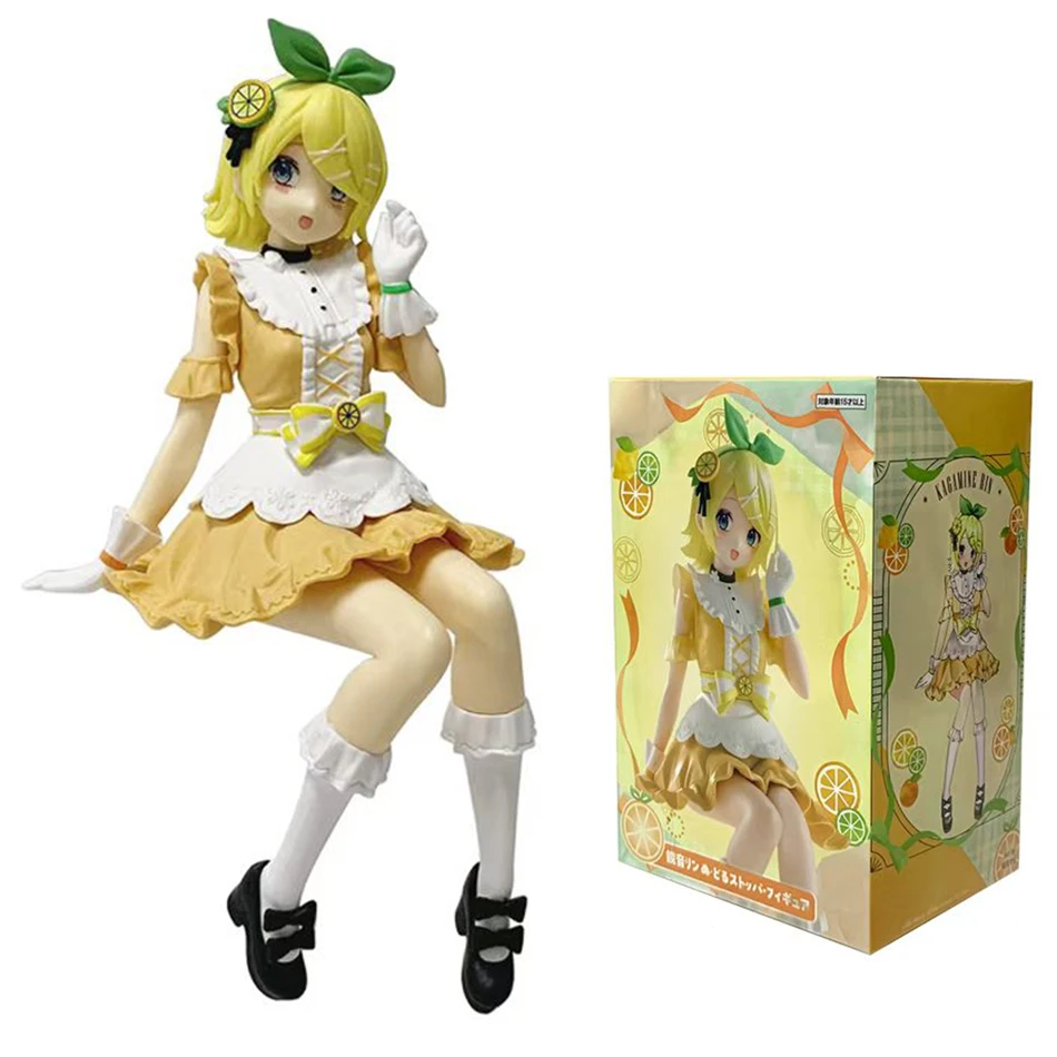 15CM Anime Kagamine Rin Hatsune Miku Actionfigur Kawaii Mädchen Modell PVC Spielzeug Schreibtisch-Dekoration Weihnachtsgeschenke