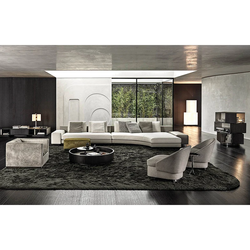 رف كتب فاخر خفيف على الطراز الإيطالي، خزانة كتب قابلة للدوران، رف أرضية صغير للشقة