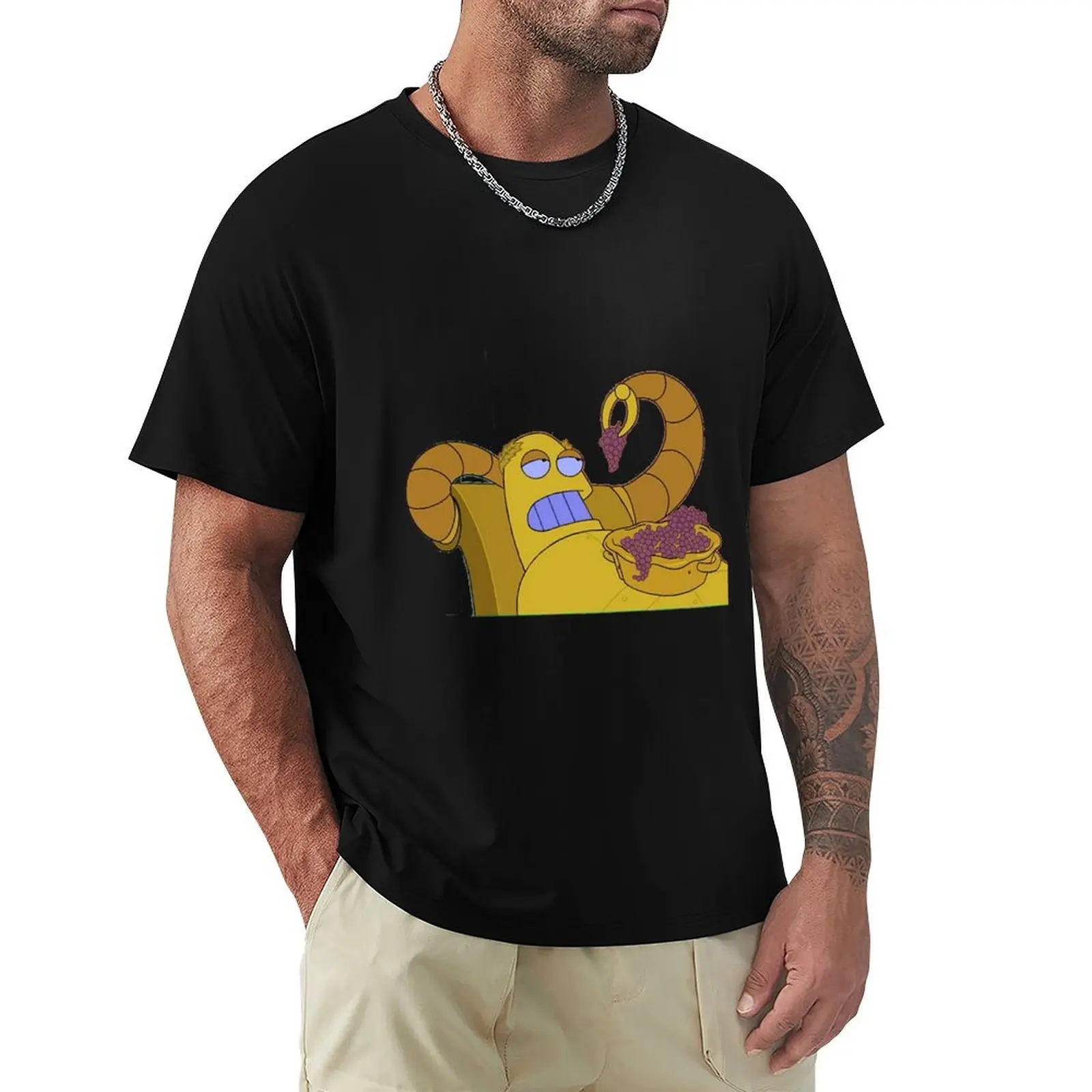 

Hedonism Bot T-Shirt Basic Short Sleeve Cotton Blend T-Shirt