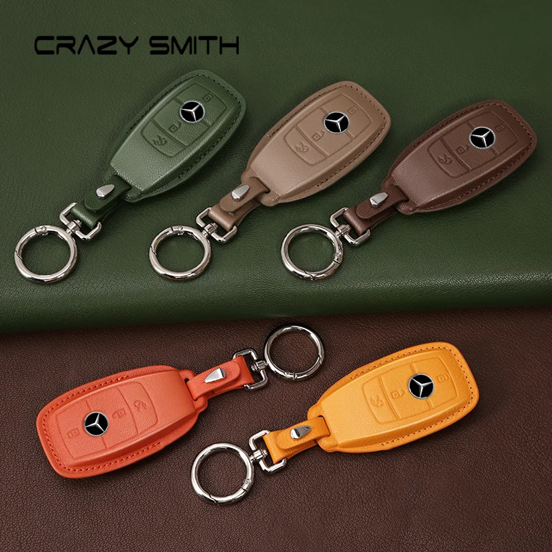 

Натуральная кожа Crazy Smith из козьей шкуры растительного дубления для Mercedes-Benz C260L/E260L/GLA/E200/GLC300L