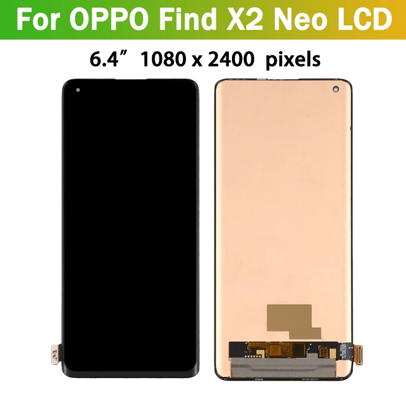 6.5 "Super AMOLED สำหรับ OPPO Find X2 NEO 5G CPH2009จอแสดงผลทัชสกรีนประกอบ Digitizer สำหรับ OPPO Find อะไหล่ LCD X2Neo