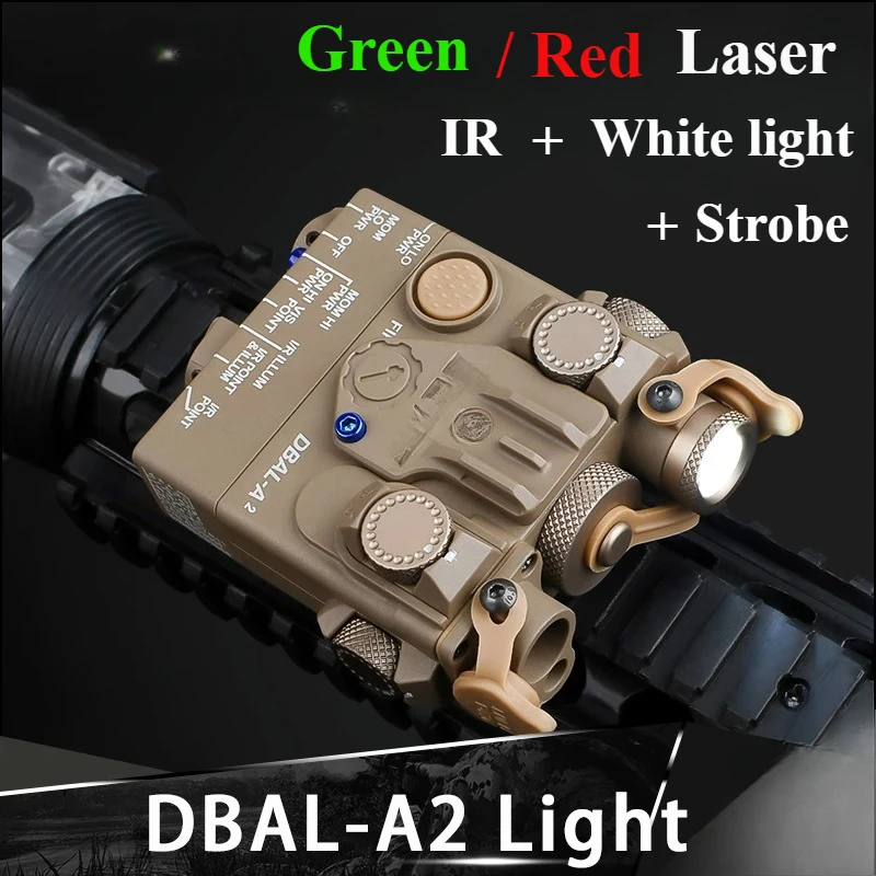 Tactical DBAL-A2 Red Laser Indicator Hunting Airsoft Infrared Green Spot Aiming Band Pressure Switch Fit 20mm Rail