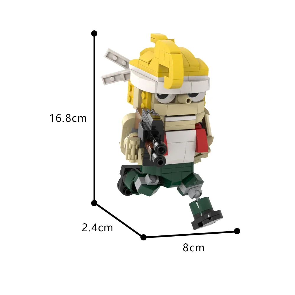 Goebicks เกมยิงคลาสสิคหุ่นยนต์โลหะ Mech บล็อกตัวต่อคลาสสิกมาร์โก้ตัวละครชายชราอิฐของเล่นเด็ก