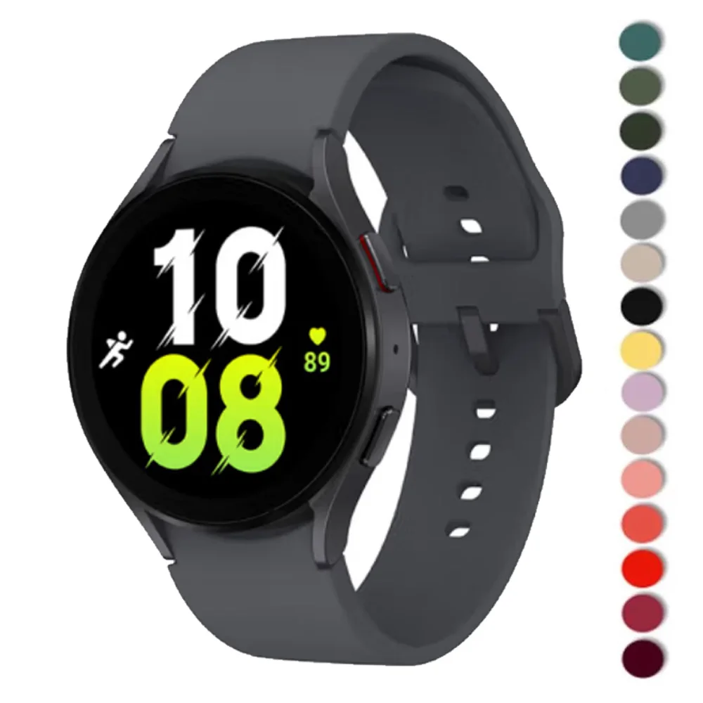 

Silicone Strap For Samsung Galaxy Watch 5/4 44mm 40mm Galaxy4 classic 46mm 42mm Sport Watchband Bracelet Galaxy Watch 5 pro 45mm