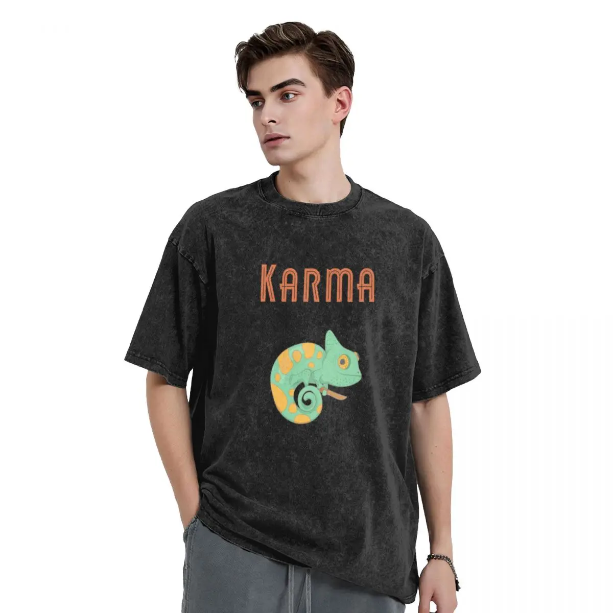 Karma Chameleon - 80's Music Humor T-Shirt basketball graphic tees rapper graphic tees tees blanks designer t shirt men