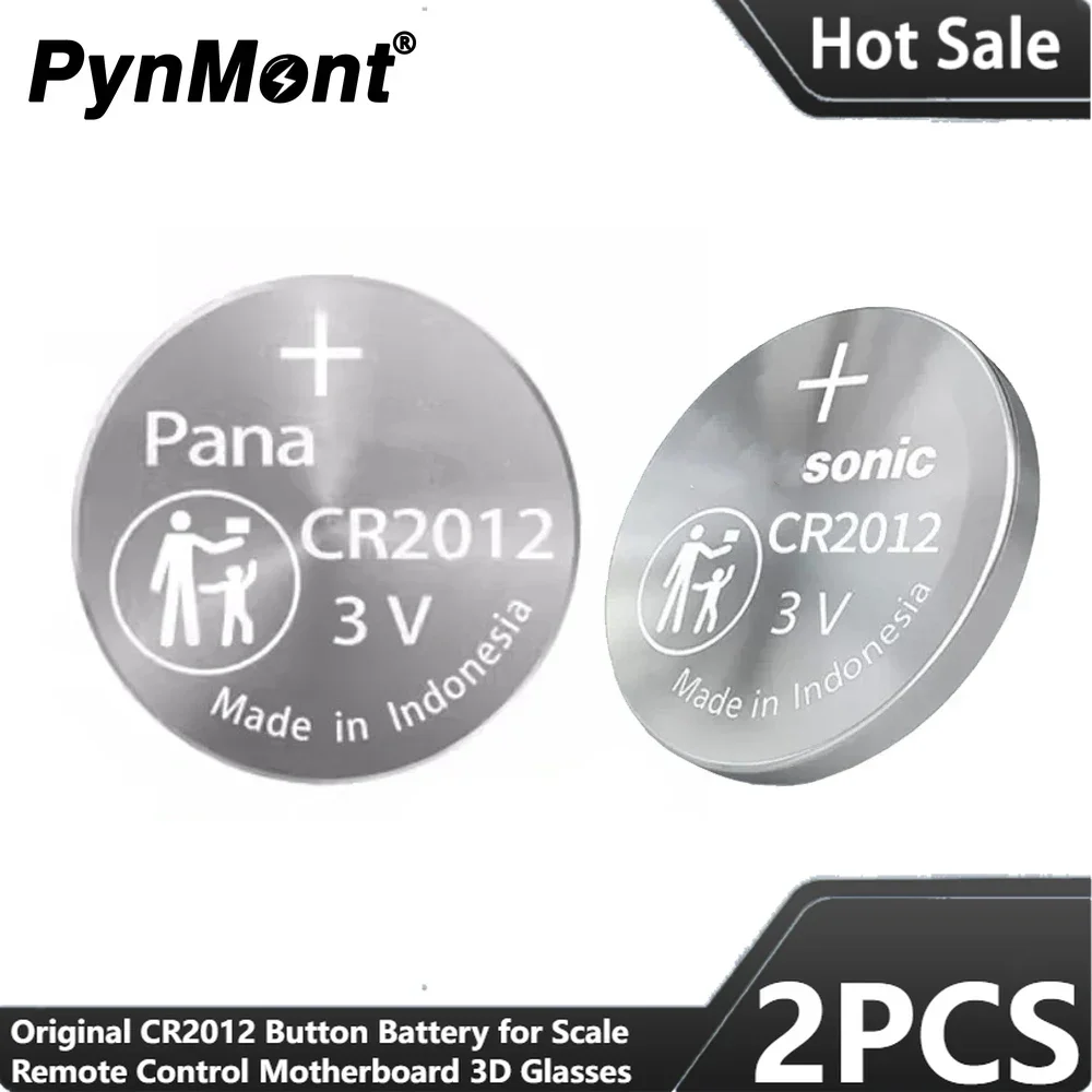 

2PCS Original for Panasonic CR2012 Button Battery 3V DL2012 ECR2012 GPCR2012 for Scale Remote Control Motherboard 3D Glasses