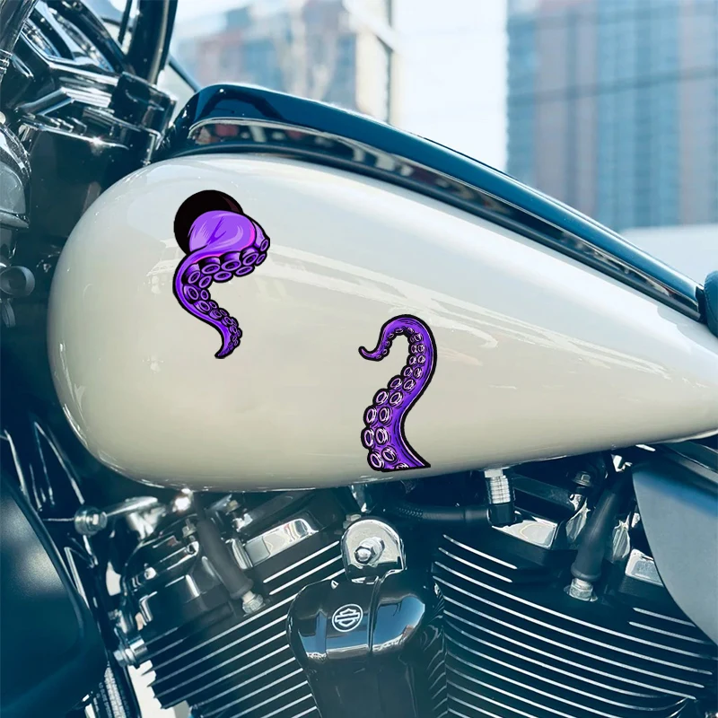Horror Cthulhu Sea Monster Tentacles Scooter Stickers Motorcyle Fuel Tank Vinyl Decals for BMW Kawasaki Yamaha Suzuki Honda Ktm view 3