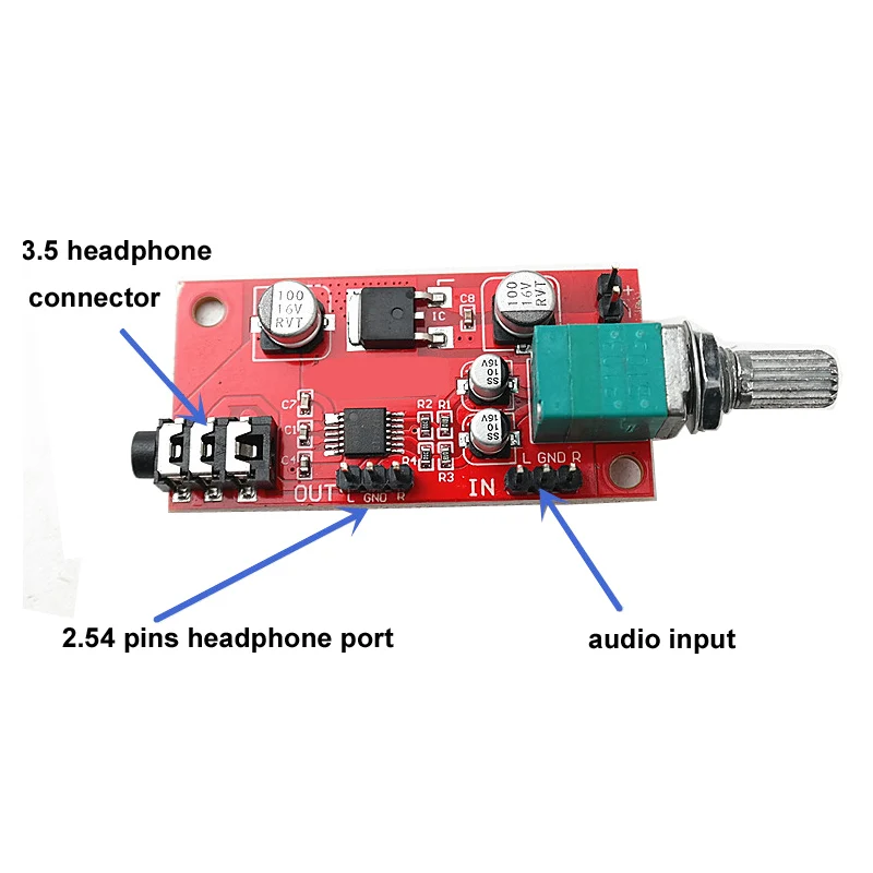 Scheda amplificatore per cuffie DLHiFi MAX4410 amplificatore di potenza Mini Amp Preamp R/ NE5532