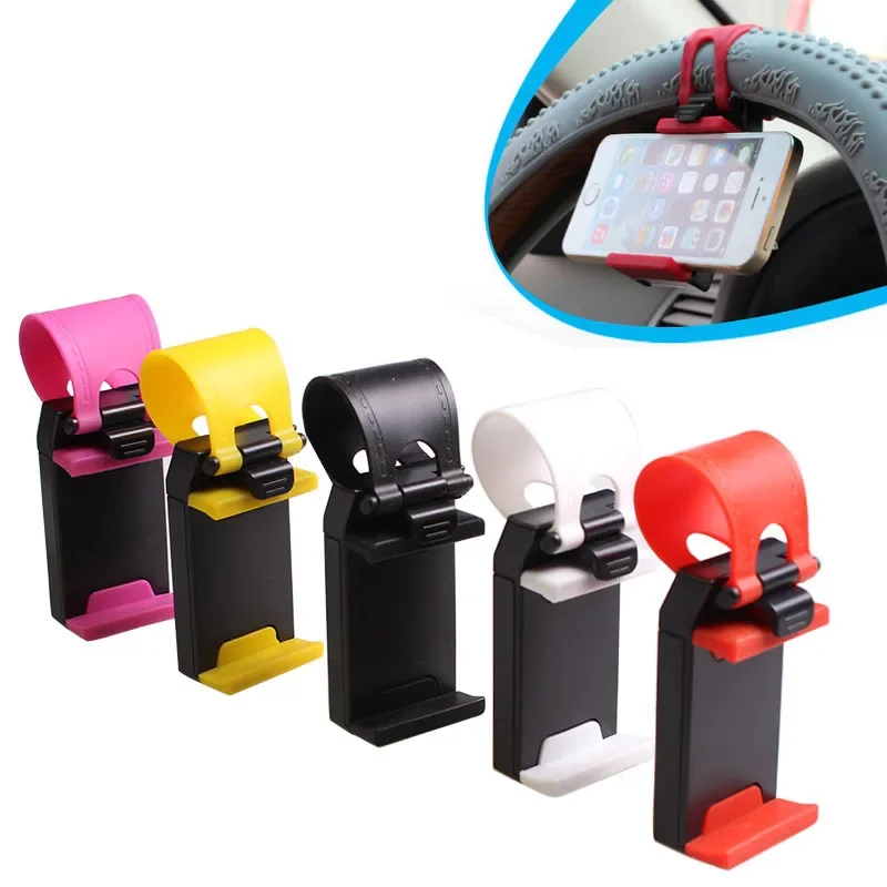 Car Steering Wheel Mobile Phone Holder Navigation Frame Car Mobile Phone Holder Universal Creative Mobile Phone Holder