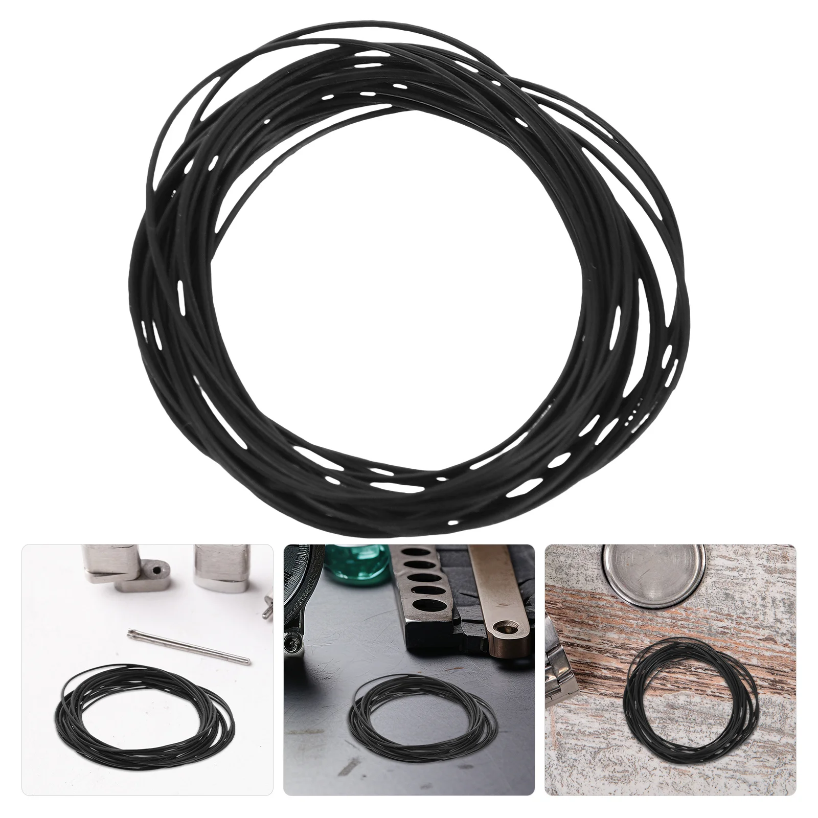 

200Pcs Watch Back Seal Rings 0.6mm Waterproof Silicone Gaskets Replacement for Watch Repair Supplies Waterproof Ring