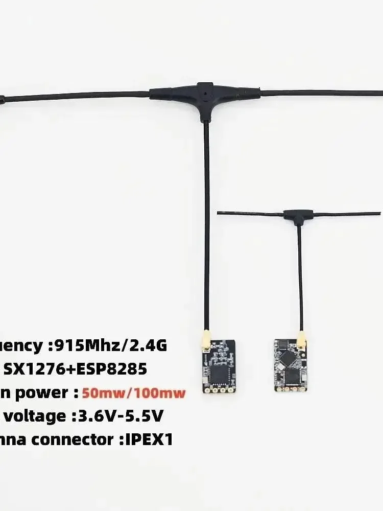 

10PCS ELRS 915MHz / 2.4GHz NANO ExpressLRS Receiver With T type Antenna Support Wifi Upgrade for RC FPV Traversing Drones Parts