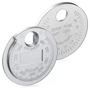 Měřicí nástroj pro měření mezery zapalovacích svíček 0,02-0,1 palce/0,6-2,4 mm, spárová měrka pro opravy zapalovacích systémů automobilů a motocyklů 1 ks 8 nejlepší prodej 6voltový měřič - №4