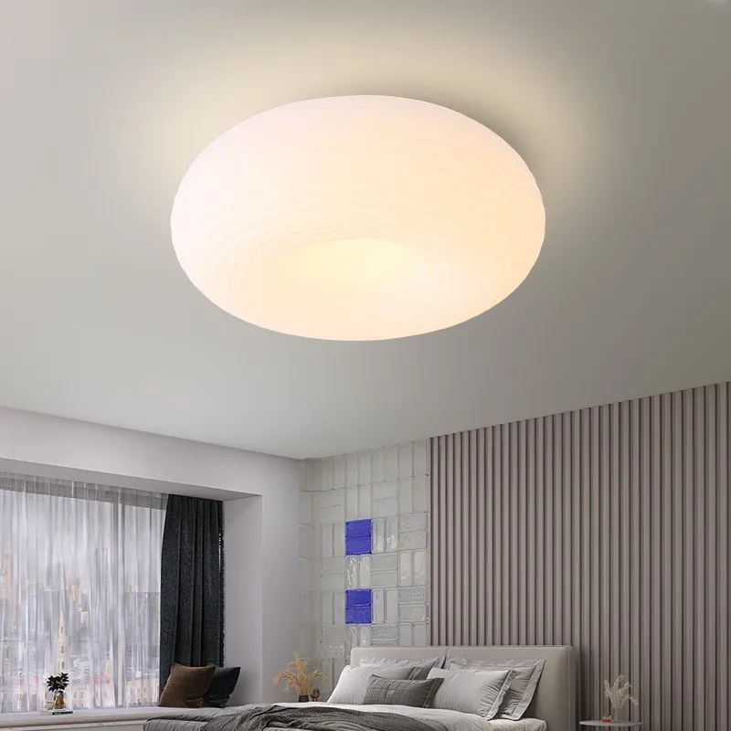 French Cream Style Acrylic Art Ceiling Light for Restaurant/Parlor Elegant Night Lights Art Ornaments LED Ceiling Lamps Fixtures