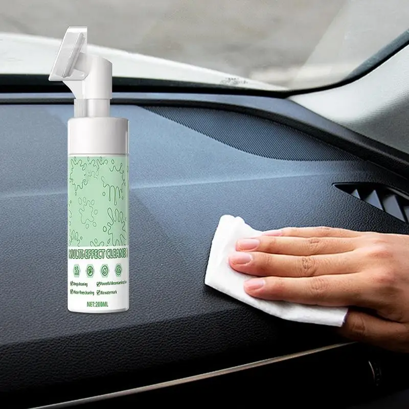 

Car Interior Seat Cleaner 6.76oz Foaming Car Dashboard Cleaner No Need To Wash Dash Cleaner Multifunctional For Ceiling Cloth