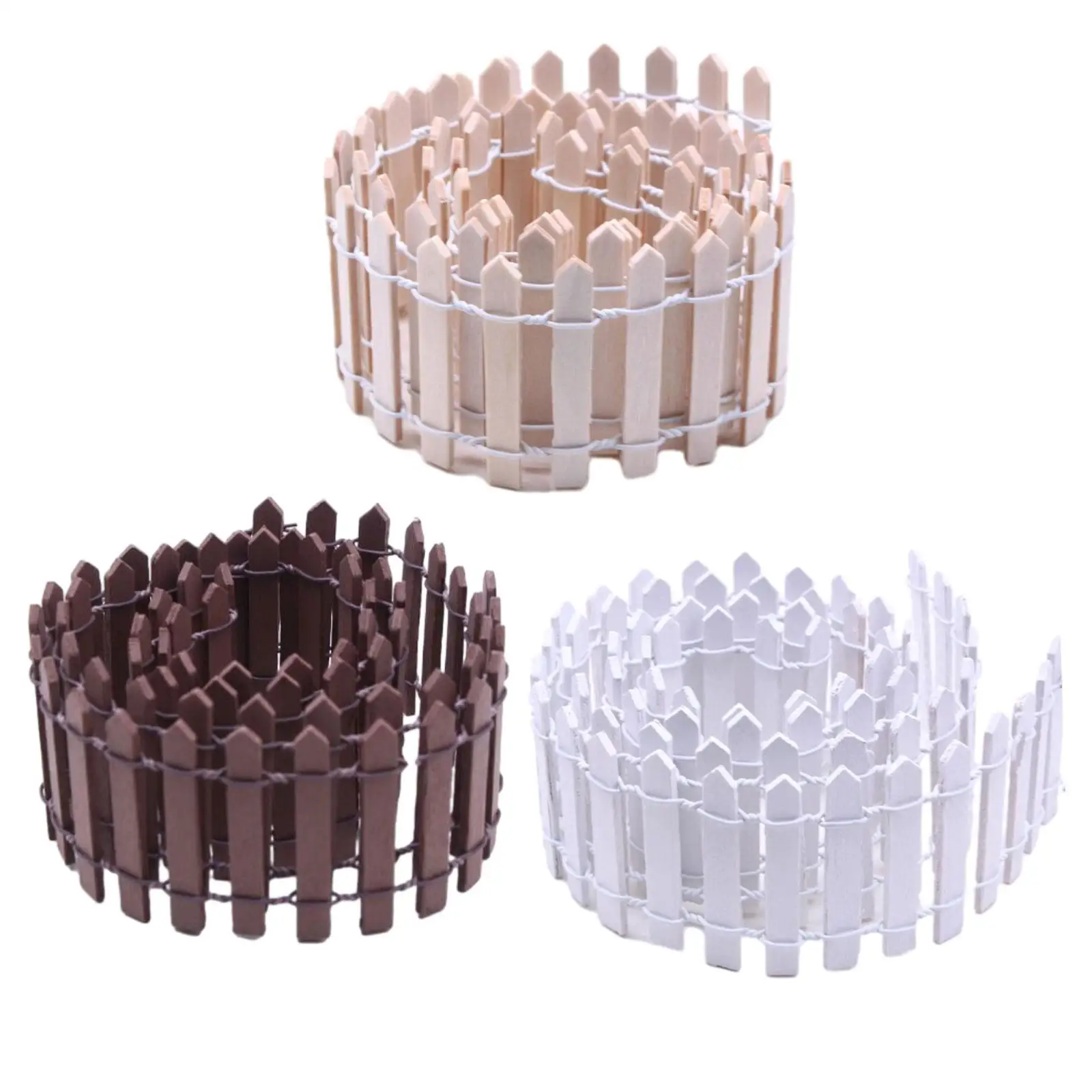 Miniature fairy garden fence 90 x 5 cm for dollhouses to make yourself