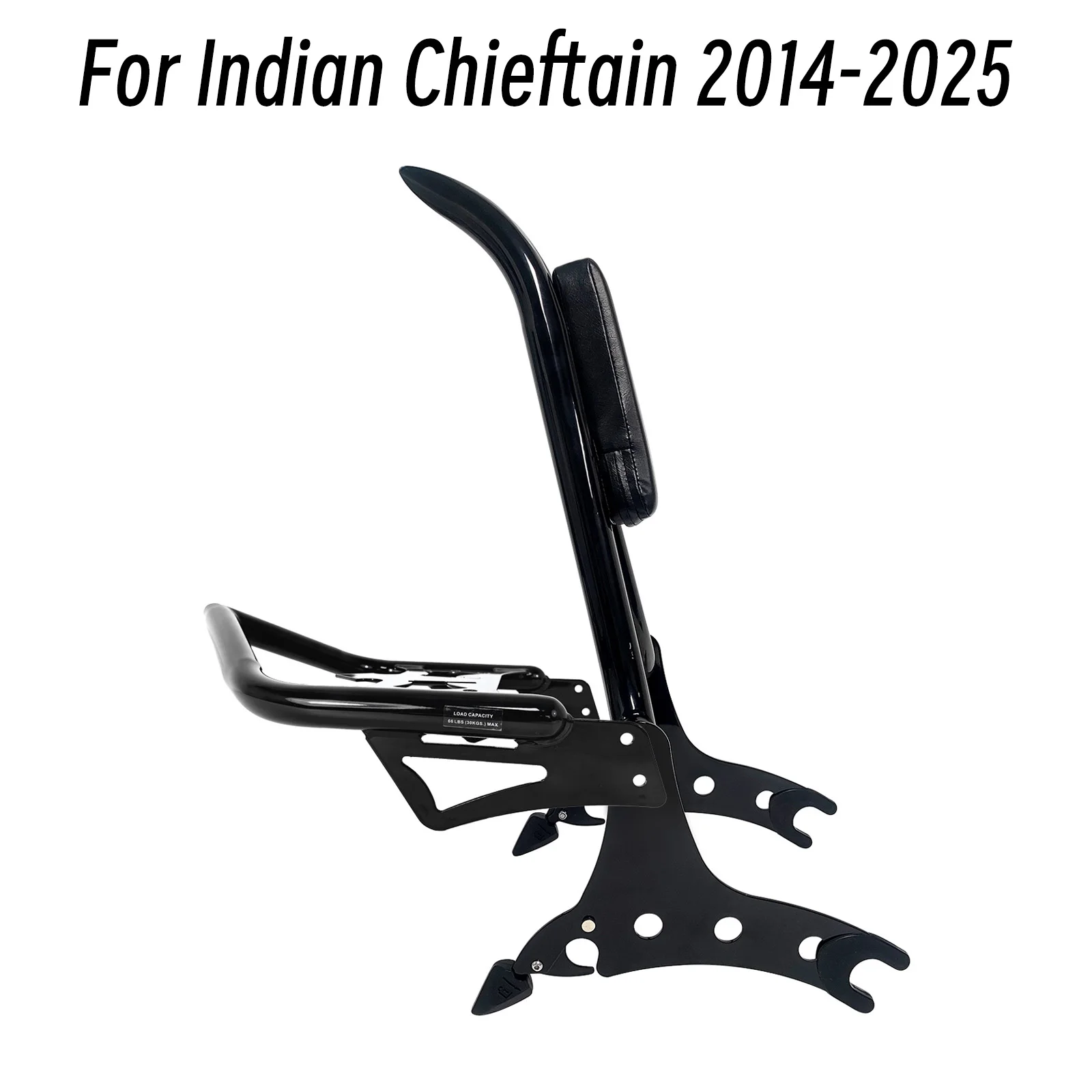 

Passenger Sissy Bar Motorcycle Rear Backrest With Luggage Rack For Indian Chieftain Roadmaster Springfield Challenger 2014-2025