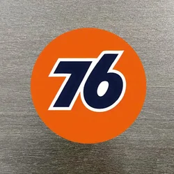 Stylish 76 Gas Station Racing Decals - Waterproof & Self-Adhesive Vinyl Stickers for Cars, Motorcycles, Trucks, Laptops | Durabl