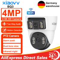 Xiaovv 4MP WIFI House Security Camera CCTV With Dual Lens Dual Screen 360 Degree PTZ, AI Humanoid Detection Motion Tracking BQ3