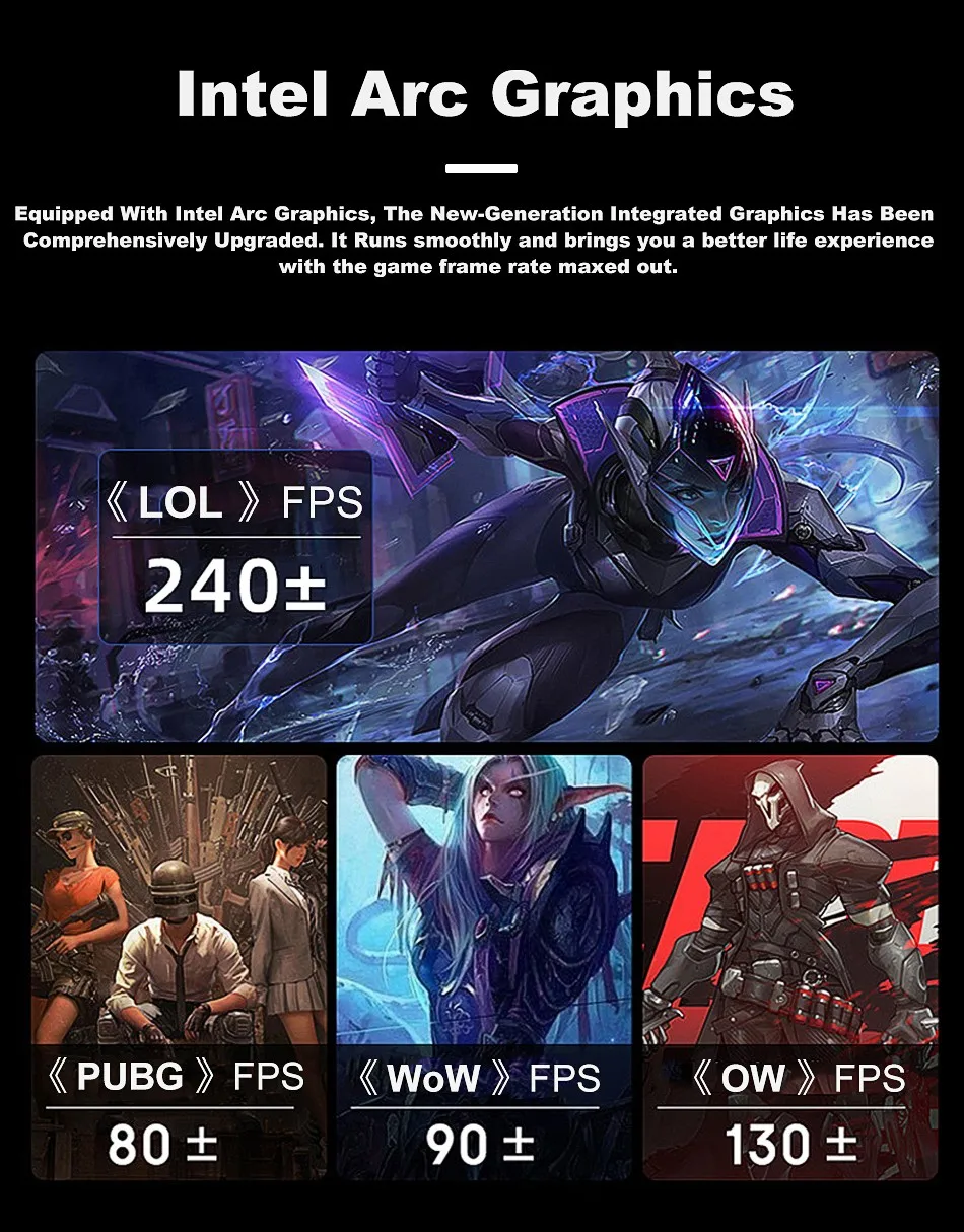 Intel Core Ultra 9 285H Office AI Mini PC Arc Graphics DDR5 2x2.5G Lan HD DP Thunderbolt4 Computer desktop per giochi e design